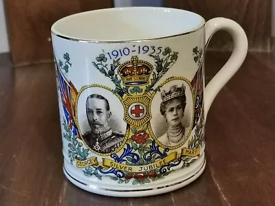 Buy Vintage 1935 Bovey Pottery George V & Queen Mary Silver Jubilee Mug • 5£