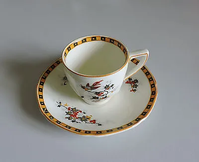 Buy Crown Ducal Ware Demitasse Cup And Saucer Duo England Chinese Bird • 6£