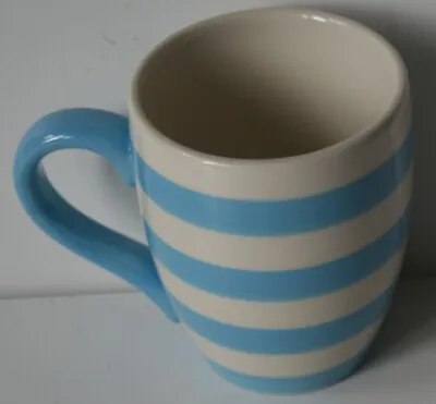 Buy Price & Kensington Inc Pristine Pottery Turquoise Blue & Cream Striped Mug • 9.99£
