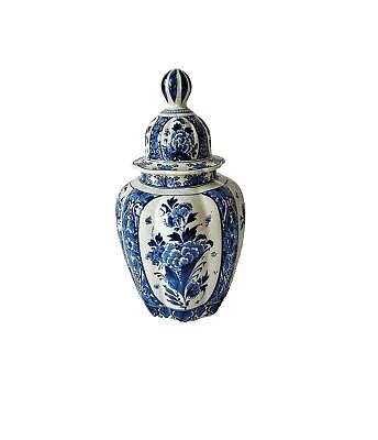 Buy Vintage Royal Delft  Bulister Vase Blue & White Hand Painted Porcelain  • 104£