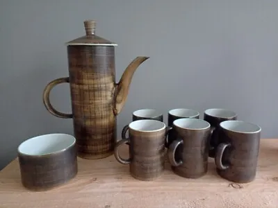Buy Vintage Cinque Ports Pottery Ltd The Monastery Rye Coffee Pot Cups Sugar Dish • 45£