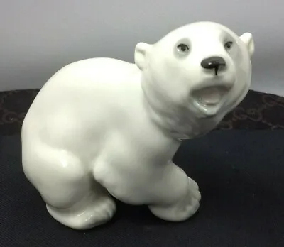 Buy Lovely Lomonosov USSR Polar Bear Porcelain Figurine Made In Russia SU420 • 20£