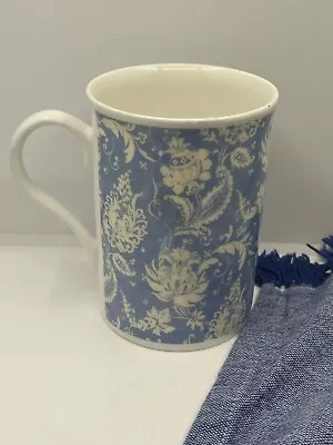 Buy Laura Ashley Fine Bone China Mug-Kelmscott Pattern-Light Blue • 10£