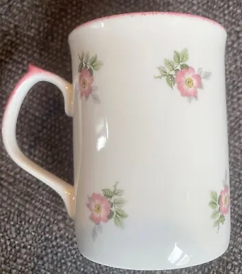 Buy Crown Duchy Fine China Floral Shabby Chic Tea Cup/Mug Pink/White 9cm Great Cond • 7.99£