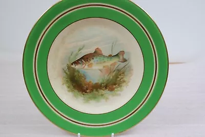 Buy Vintage Wood's Ivory Ware Fish Design Plates - Half Moon And Lunch Plates • 4£