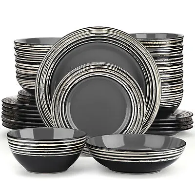 Buy Vancasso ARBRE Dinner Set 32 Piece Stoneware Plates Bowl Tableware Service For 8 • 113.99£