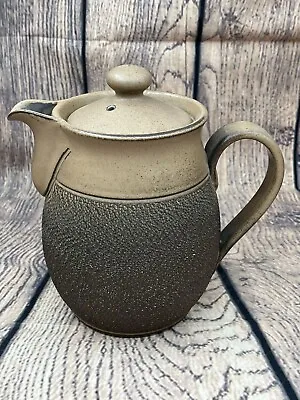Buy Retro Denby Stoneware Pottery. Brown Cotswold Pattern Coffeepot/Teapot. • 18£