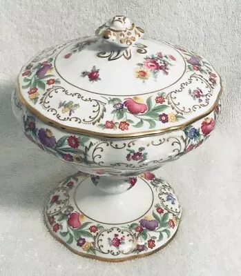 Buy Vintage Hammersley Floral Tansy Bone China Pedestal Candy  Made In England • 61.64£