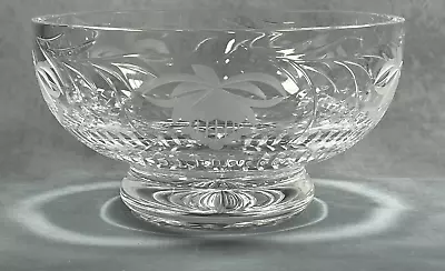 Buy Royal Brierley 70oz Heavy Cut Crystal 8  Pedestal Bowl In Fuchsia Pattern • 50£