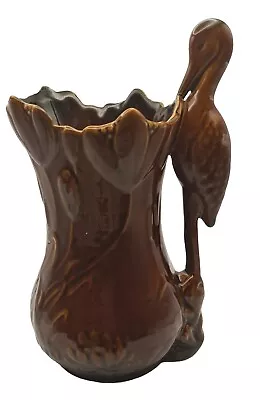 Buy Sylvac 4069 Brown Heron Handle Ceramic Jug/Vase - 21cm. • 5£