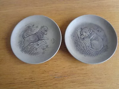 Buy Vintage Poole Pottery Barbara Adams Small Plates(2) • 5£