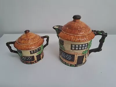 Buy Vintage Beswick Cottage Ware  Teapot &  Lidded Sugar Bowl.Made In England . VGC • 16.99£
