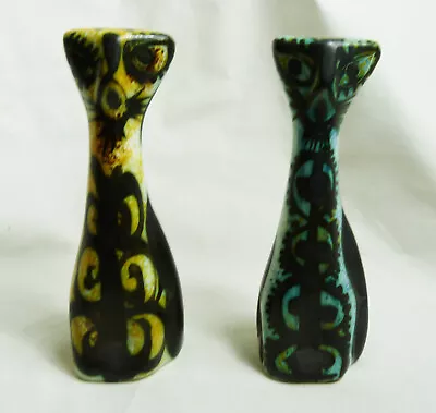 Buy Celtic Studio Pottery Cats Very Rare Pair Bill Fisher Newlyn • 275£