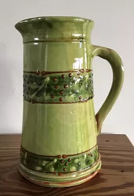 Buy VINTAGE Terre Pottery Pitcher JUG  Provence France  Slip Decorated Hand Painted • 33.99£