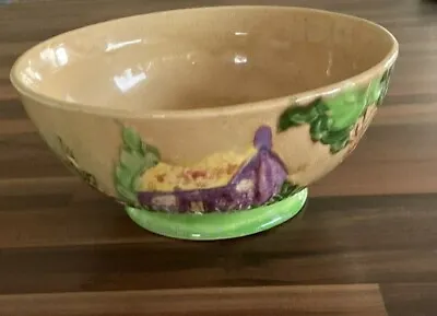 Buy Vintage Shorter & Son Ltd Pottery Footed Bowl With Relief Country Scene • 7£