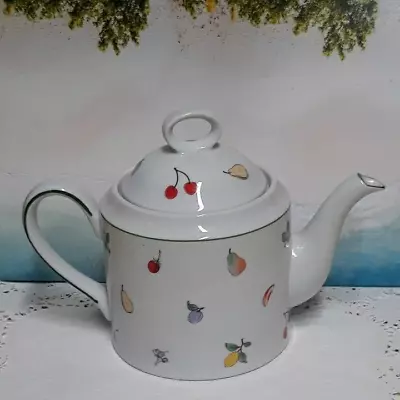 Buy Discontinued 1990's Porcelain  Ambrosia  By Shafford Small Fruit Pattern Teapot • 58.39£
