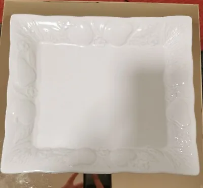 Buy Square Embossed Ceramic Vanity Platter • 11.99£