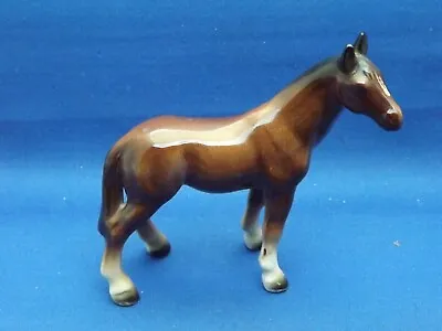 Buy Vintage Small Gloss Brown China Horse Ornament Possibly Beswick -  9.5cm • 7£