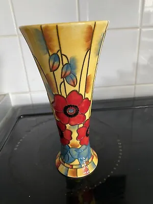 Buy Old Tupton Ware Yellow / Poppy Vase 8inches High  Has Grazings • 12.99£