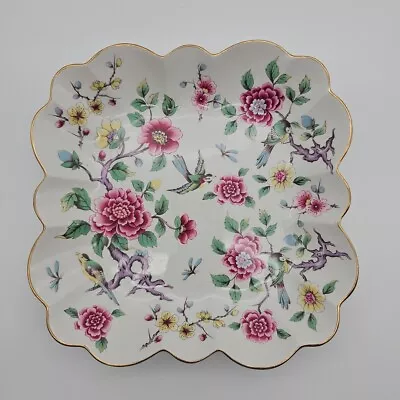 Buy James Kent Old Foley Chinese Rose Bird Pattern Plate - 8inch Gold Edging  • 13.99£