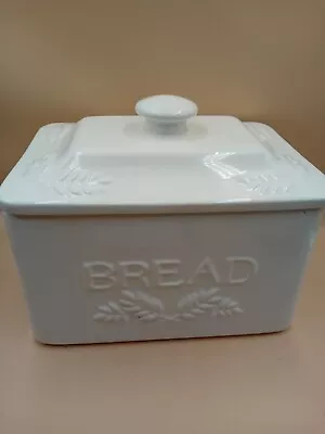 Buy Rayware White  Ceramic Bread Bin 34cm • 15£
