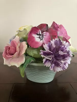 Buy Vtg Fine Bone China Floral Bouquet 4  Flowers Vase Staffordshire England NICE! • 12.48£