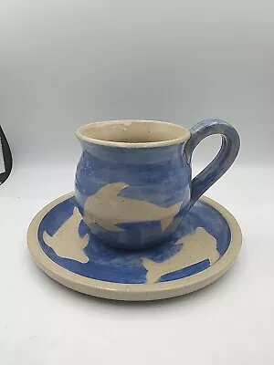 Buy Carol Furze Studio Pottery Isle Of Arran Scotland Mug And Plate • 20£