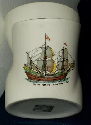 Buy Unusual Kirkham Pottery Shaving Mug With Mayflower Pilgrim Fathers Ship Picture • 7.99£