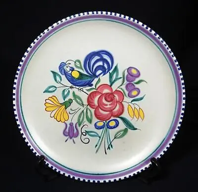 Buy Poole Pottery Plate C1960 Decorated By Jacqueline Way 23cm Mint Condition • 39.99£