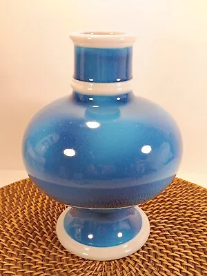 Buy 1960s Mancioli, Raymor Italian Cramic Glaze Blue Monochrome, Figural Floral... • 76.77£