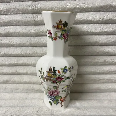 Buy Crown Staffordshire PAGODA Small Vase Fine Bone China England 15cm High • 14.99£