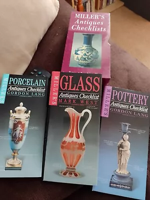 Buy Boxset 3 Millers Antiques Checklists: Pottery, Porcelain, Glass • 6.99£