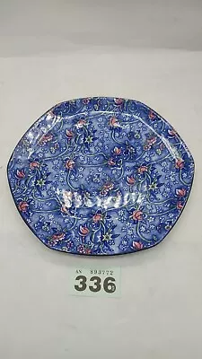 Buy Ringtons Cake Plate Blue Chintz Design Blue Floral Pattern Made England Vintage • 13.99£