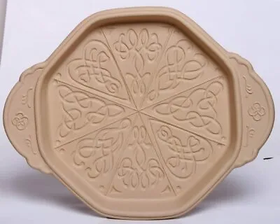 Buy Shortbread Cookie Pan Celtic Knot Baking Pan Mold Handmade Stoneware Pottery • 38.27£