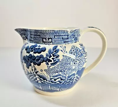 Buy Antique Wedgwood Willow Pattern Milk Jug 1890-1910 Perfect Condition • 7.99£