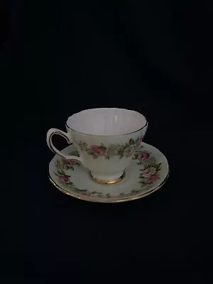 Buy Colclough Bone China Tea Cup And Saucer With Pink Roses And Greenery 6671 • 18.90£
