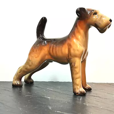 Buy Vintage 4” WR Midwinter Animal Dog Airedale Terrier Standing, Superb Condition. • 12£
