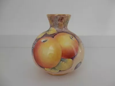 Buy Dunheved Hand Painted Bone China Posy Vase Signed D. Wilson  Autumn Fruit  • 19£