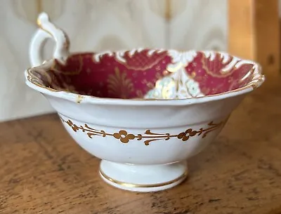 Buy Davenport 1870s Staffordshire Pottery Cup, Rococo Revival Design, Gold Hi Lights • 25£