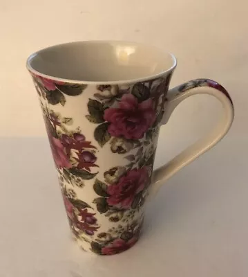 Buy Kent Pottery Floral Tall Mug Pink Roses Flowers Perfect Mother’s Day Gift 6.5” T • 17£