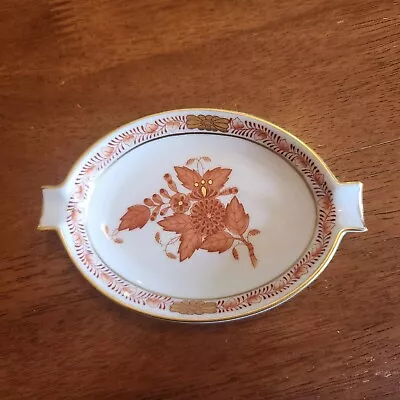 Buy Vintage Herend Porcelain Chinese Bouquet Rust Ashtray Trinket Dish -  7784 • 20.87£