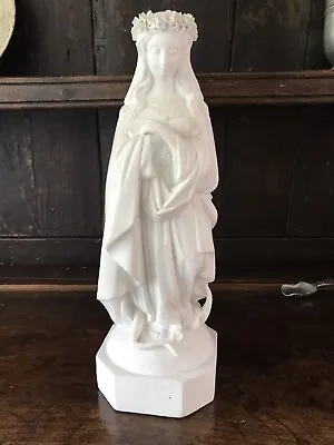 Buy Vintage Parian Religious Statue Immaculate Conception Impressed & Dated 185? • 24.99£