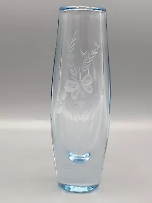 Buy Kosta Boda Ice Blue Glass Vase 8  Tall Butterfly Scandinavian • 38.36£