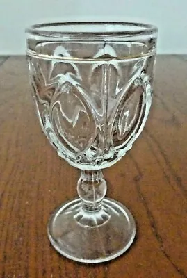 Buy *eapg Almond Clear  4 ¼”, 2 1/2 Oz Wine Goblet U. S. Glass 1890’s-b3-f • 13.44£