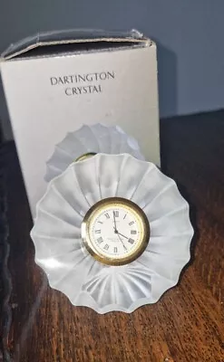 Buy Dartington Crystal Glass Clock   Marina  Design Paperweight Vintage • 14.99£