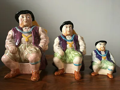 Buy Set Of 3 Melba Ware Henry VIII Character Jugs - 4 , 6 1/2  And 8  Tall • 20£