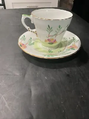 Buy Sutherland China Made In England Hand Painted Cup And Saucer • 17.01£
