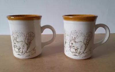 Buy Biltons Pottery Mugs - Squirrel - Set Of Two - Vintage Made In England  • 18.99£
