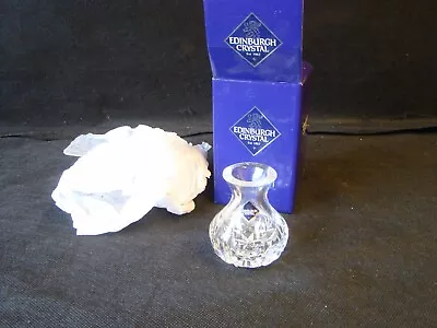 Buy Edinburgh Lead Crystal Cut Glass Posy Vase With Box • 16£