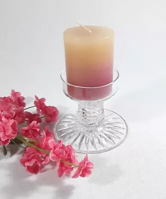 Buy Vintage Clear Cut Glass Tea Light/Taper Candle/ Votive Candle Holder • 7.99£